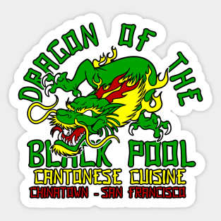 Dragon of the black pool Sticker